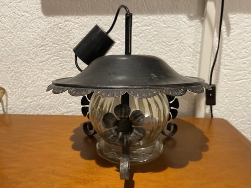 Metall kronleuchter mit glas - metall,