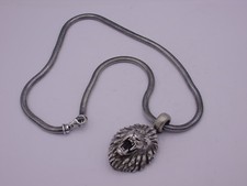 Drachenfels Löwe Anhänger + Kette Silber 925 punziert Serie Löwenmäulchen