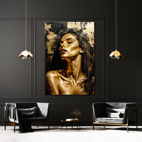 Xxl wandbild luxus - xxl, goldene