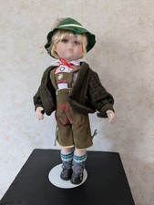 Sammlerpuppe evtl Käthe Kruse (Hersteller unklar) - Keramikkopf  43 cm  Junge 