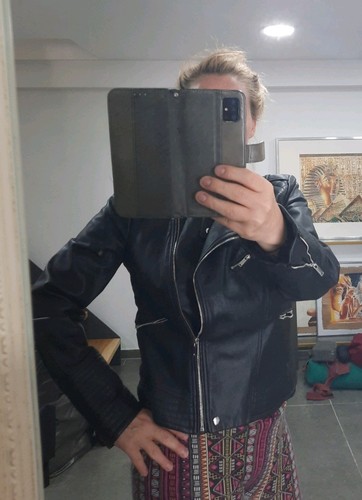 Zara bikerjacke aus kunstleder - zara,