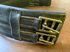 Ledergurt Sattelgurt Kurzgurt schwarz 65 cm Dressur Warmblut top