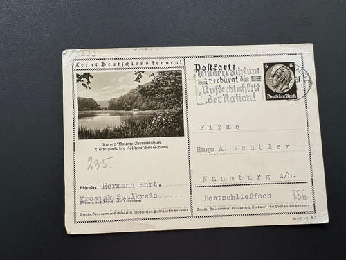 Bildpostkarte hindenburg - bildpostkarte,