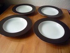 4 Suppenteller, tiefe Teller, Suppen Teller, Speiseteller - Galeria Home