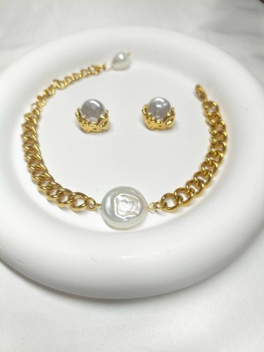 Teiliges set aus edelstahl - set,