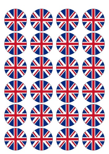 24x precut union jack - 24x,