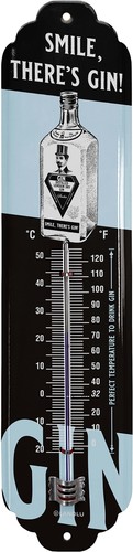Retro blechschild thermometer - retro,