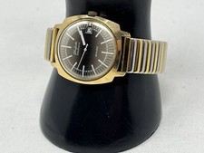 Glashütte 26 Rubis Spezimatic Herren Uhr Armbanduhr Goldplaque 