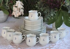 1 von 6 Meissen Kaffeetasse 3tlg. Form großer Ausschnitt blaue Schwerte 1.Wahl