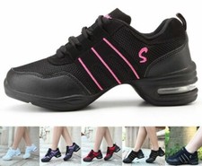 Damen Netz Geteilte Sohle Freizeit Jazz Tanz Übung Sport Schuhe Turnschuhe