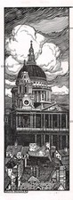 Rom - Jugendstil Moderne Kunst Grafik - Hans Schulze Berlin - 1911 ~10x27cm