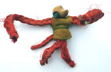 Vintage Affe aus Seil Holz Drahtaffe Klammeraffee Hängeaffe 60er 70er