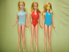 3 Vintage Barbies 1970er Europa Standard TNT Steffie Face - Strandschönheiten!