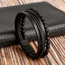 Herren armband leder - leder,