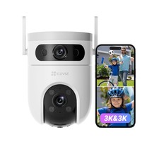 3K+3K Dual Pan & Tilt WLAN Kamera, Kamera Überwachung aussen mit KI Personen-...