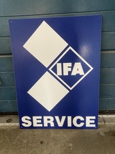 Werkstattschild IFA Service + Kleine Schilder Lada-Barkas-AZKL-Wartburg-Trabant
