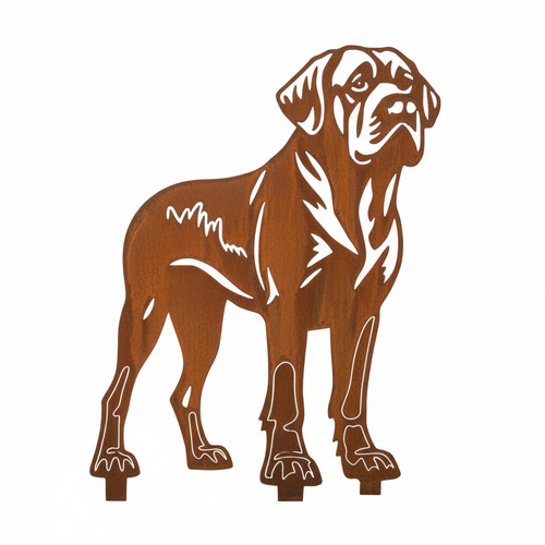 Edelrost gartenstecker mastiff - edelrost,