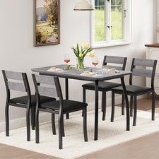 5tlg esstisch mit stühle - 4,