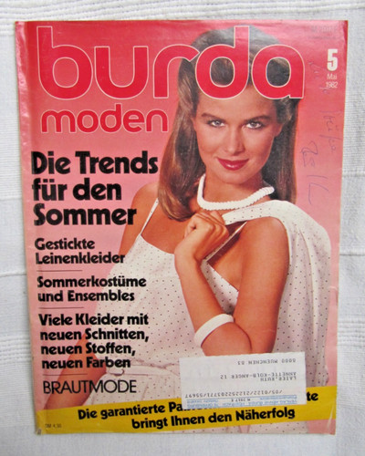 Burda moden heft - heft, mai