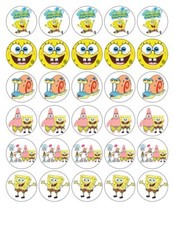 30 Spongebob Schwammkopf Muffinaufleger Muffindekoration Party Geburtstag Deko