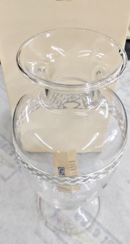 Vase aus kristall und silber - aus,