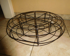 IKEA Metallgestell Nr. 200.339.19 Schwarz rund  Pouf  ohne Sitzkissen Rarität!
