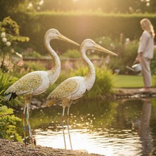 Gartenfigur 2er Set Metall