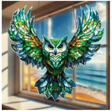 Acrylbild Uhu Eule Vogel