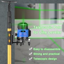 Teleskopstange für 1/4'' und 5/8'' Laser Level Line Level Hebebühne Halterung