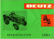 Ersatzteilliste Deutz D 40L Typ D40.2 Z 1136-2
