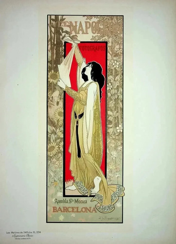 Von riquet jugendstil dame - a,