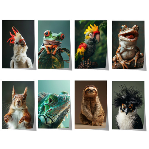 Exotische tierporträts poster - exotische,