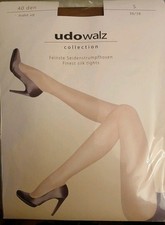 Gr. 36 38 NEU - Fein Strumpfhose Udo Walz collection 94% feinste Seide Braun Ton