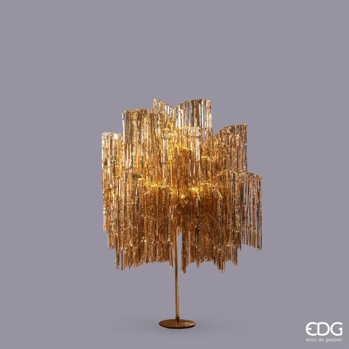 Led baum fransen gold - h150, cm