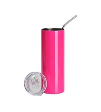 Becher, 600 ml, mit Trinkhalm