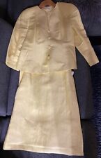 CLASEN Zweiteiler, Rock und Blazer in gelb, Größe 36