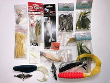 Lagerware Konvolut Gummiköder Twister Gummishads Würmer Gummifische u.v.m. F2401