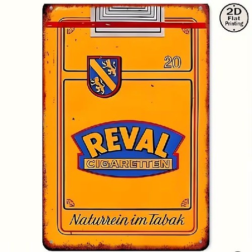 Blechschild reval zigaretten - blechschild,