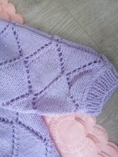 Damen Strickjacke hell flieder