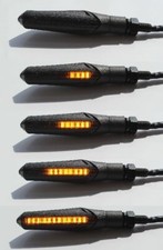 LED Blinker Laufeffekt Lauflicht Sequentiell  1 Paar vorne/hinten schwarz getönt