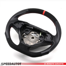 Abgeflacht Alcantara Lenkrad Neu für Fiat Grande Punto Lederlenkra rot