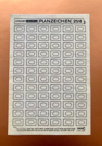 Letraset planzeichen 2518 - ,
