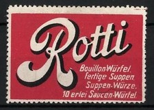 Reklamemarke rotti - reklamemarke,