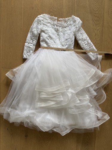 Mädchenkleid festkleid weiß - mädchenkleid,