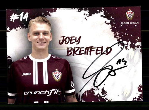 Joey breitfeld autogrammkarte - joey,