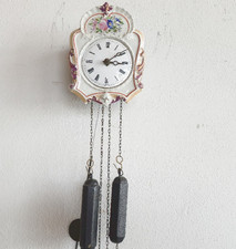 Jugendstil porzellan wanduhr - porzellan,