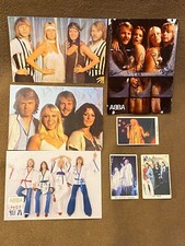 ABBA 7 rare Künstlerkarten artist cards + 3 BRAVO Poster