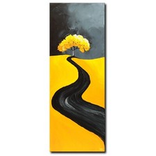 ORIGINAL Acryl Bild Gemälde Baum Abstrakt Malerei Moderne Kunst Wald HANDGEMALT