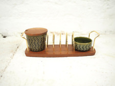 Vintage Mid Century Wyncraft Toastständer Teak