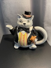 Vintage Katzen Teekanne